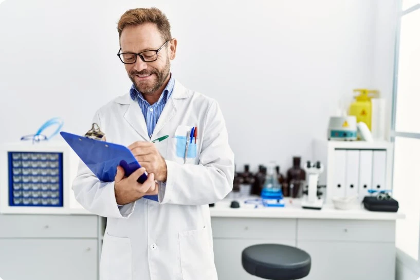 Científicos realizando pruebas en un laboratorio universitario en España