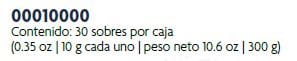 contenido sobres immunocal e immunocal platinum
