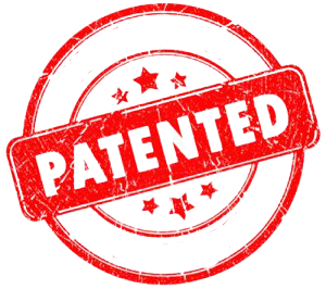 Sello de patente que certifica la innovación y propiedad intelectual de la fórmula de Immunocal